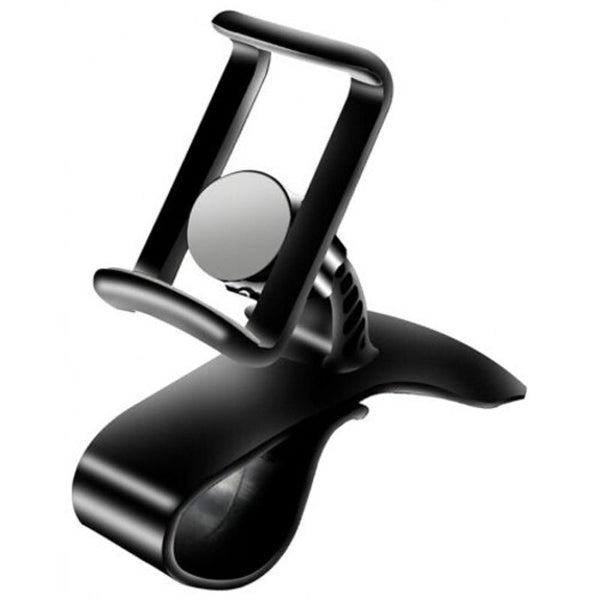 360 Degree Clip Mount Rotation Car Phone Holder Black Mounts & Holders