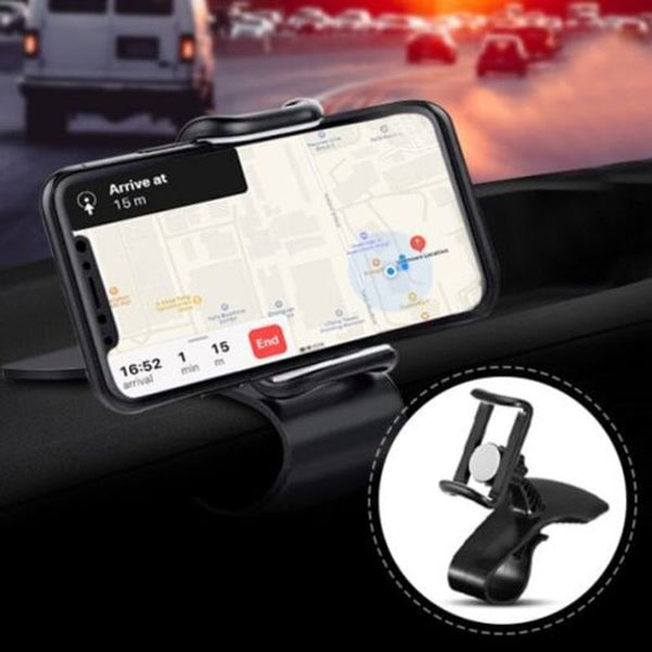 360 Degree Rotation Car Phone Holder Black Mounts & Holders