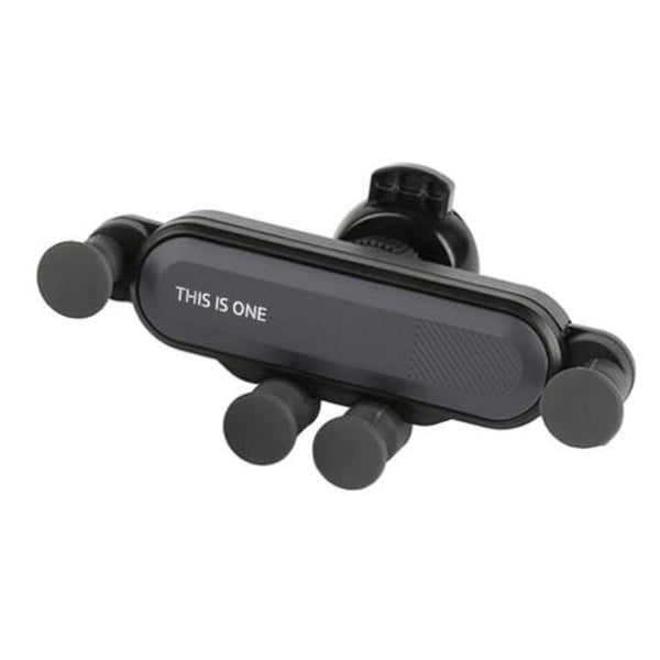 360 Degree Rotation Gravity Car Air Outlet Phone Holder For Xiaomi / Huawei Black