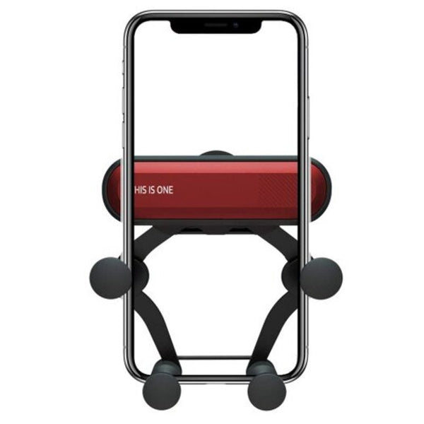 360 Degree Rotation Gravity Car Phone Holder Air Vent Mount Red Mounts & Holders