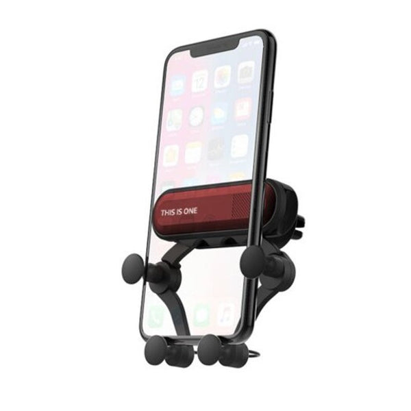 360 Degree Rotation Gravity Car Phone Holder Air Vent Mount Red Mounts & Holders