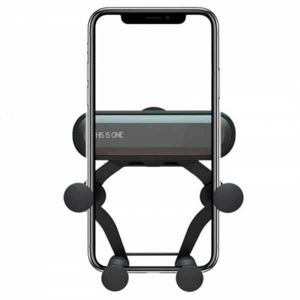 360 Degree Rotation Gravity Caroutlet Phone Holder For Iphone Black