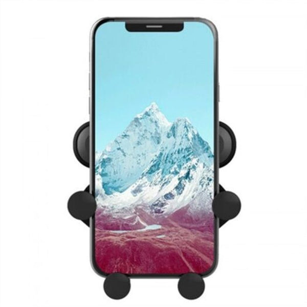360 Degree Rotation Gravity Caroutlet Phone Holder For Iphone Black Mounts & Holders