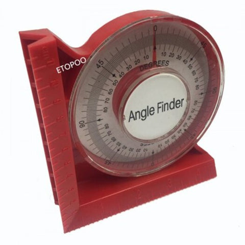 360 Degrees Magnetic Protractor Angle Locator Valentine Red