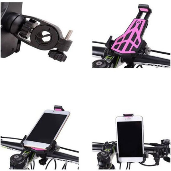 360 Rotary Bicycle Phone Holder Mountain Bike Fixture Electric Motorcycle Navigation Stand Blue Mounts & Holders