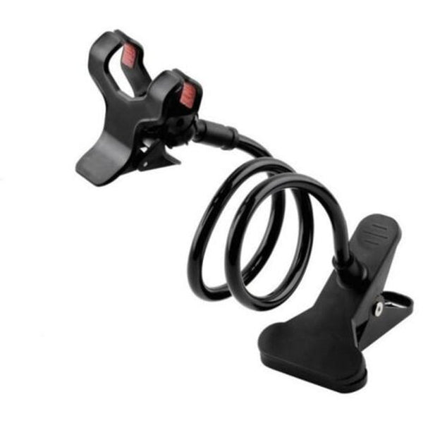 360 Rotating Flexible Long Arm Cell Phone Holder Stand Lazy Bed Desktop Tablet Car Selfie Mount Bracket Black Mounts & Holders