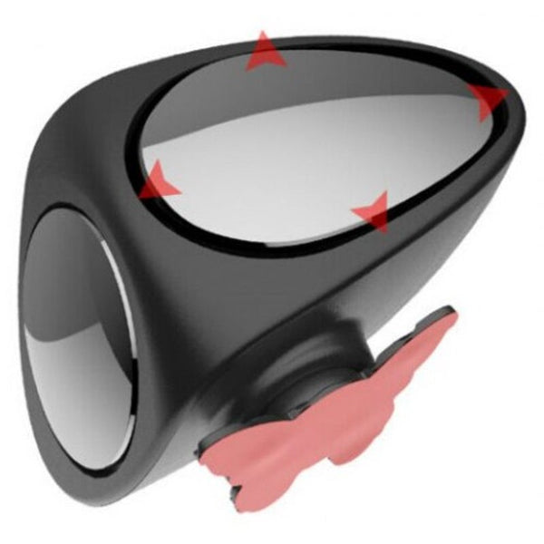 360 Rotation Car Blind Spot Mirror White Right Side Mirrors