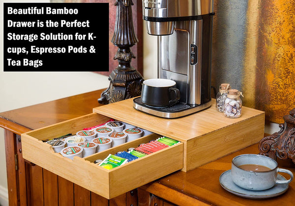 Carla Home Bamboo K Cup Coffee Pod Holder Storage Organizer For Kitchen Jewelry And Cosmetic Other Coffee Tea & Espresso Makers