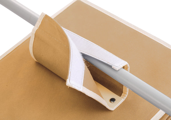 Carla Home5 Tier Shelf Hanging Closet Organizer And Storage For Clothes (Beige) Hanging Closet Storage