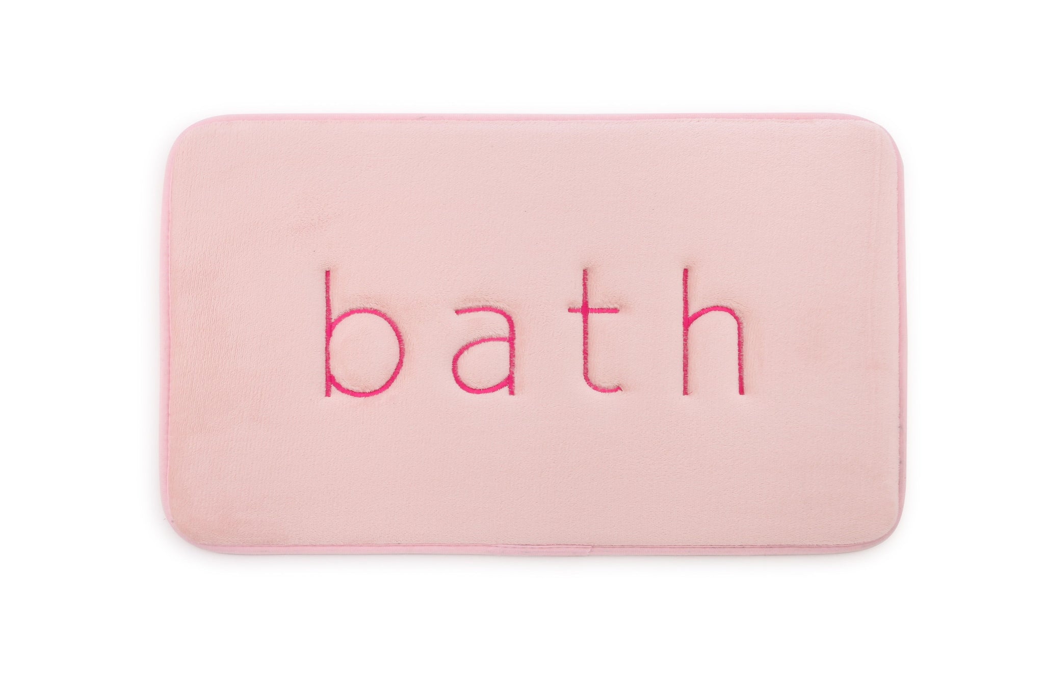 Carla Home Extra Thick Memory Foam & Super Comfort Bath Rug Mat For Bathroom (60 X 40 Cm Pink) Bath Mats Rugs & Toilet Covers