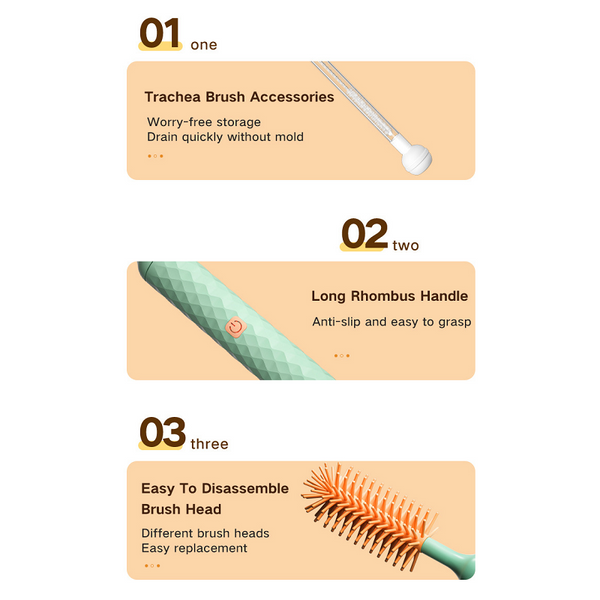 360 Degree Rotating Little One Electric Silicone Bottle Brush Cleaning Tools Bottle Brushes