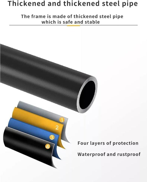 Carla Home 3 Tier Over The Toilet Storage Rack With Hooks & Paper Holder For Bathroom Laundry Room Racks & Hooks