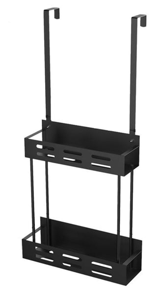 Carla Home Over The Door 2 Tier Shower Caddy Organizer Shelf With Hooks For Bathroom Bath Caddies & Trays