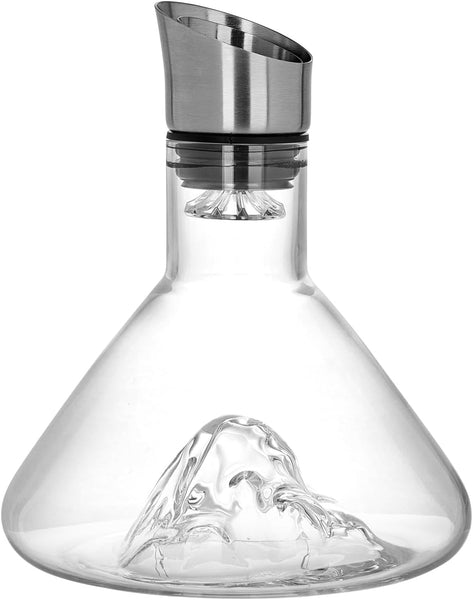 Carla Home Iceberg Wine Decanter With Aerator Filter And Lid Decanters