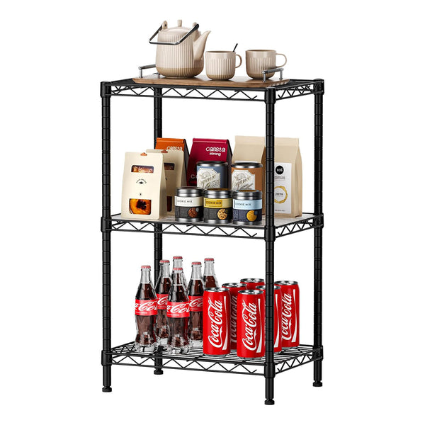 Carla Home 3 Tier Adjustable Metal Storage Shelves Wire Rack Organiser For Kitchen Pantry Bathroom Laundry Room (45Cm X 40Cm D 103Cm H) Racks & Holder