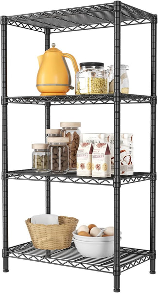 Carla Home 4 Tier Adjustable Metal Storage Shelves Wire Rack Organizer For Kitchen Pantry Bathroom Laundry Room (60Cm X 40Cm D 140 H) Other Kitchen St