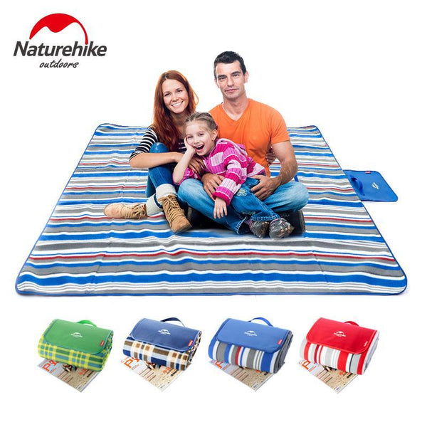 Naturehike Blue Striped Foldable Picnic Rug Camping Mat Picnic Accessories
