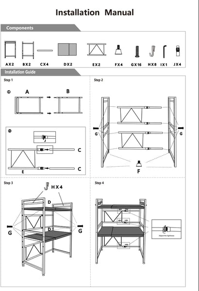 Carla Home 3 Tier Microwave Oven Rack With Adjustable Metal Kitchen Shelf Stand For Countertop Storage And 6 Hooks Utensils Other Kitchen Storage