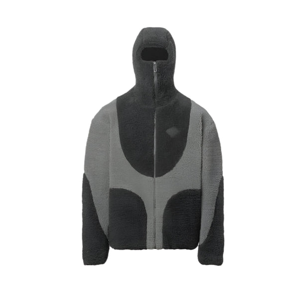 Mens Fashion Lamb Wool Hooded Zipper Coat Sweatshirt Casual Male Tops Coats Jackets & Vests