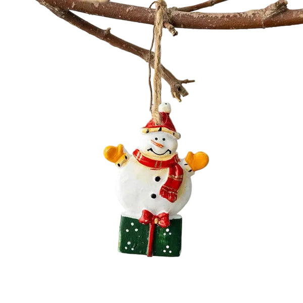 American Retro Christmas Resin Ornament Reindeer Carousel Tree Decoration Hanging Scene Seasonal Decorations