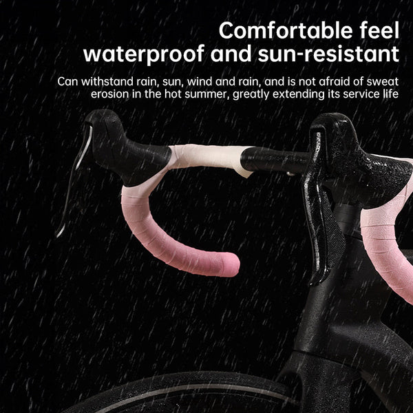 Road Bike Handlebar Tape: Double Pinyin Cloud Pattern Gradient Color Comfortable Shock Absorbing Breathable Handlebar Grips Tape & Pads