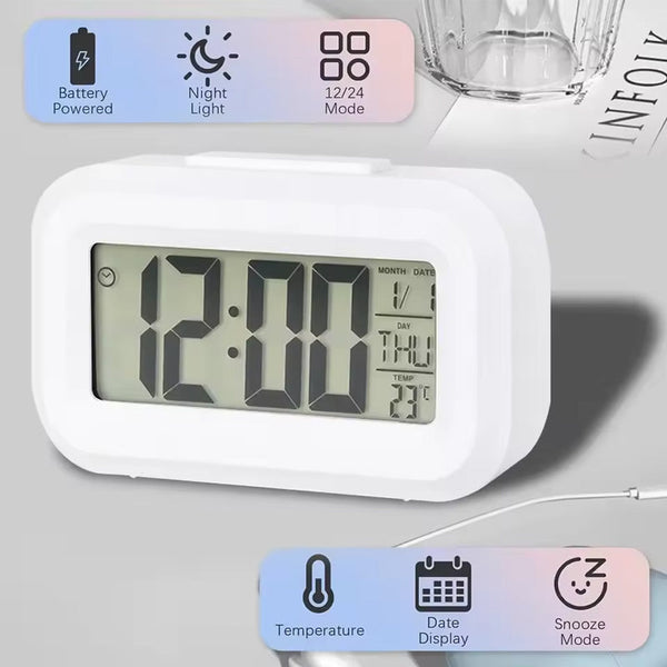 Household Digital Led Alarm Clock Battery Powered Multi Functional For Bedroom Bedside & Room Table Ideal Home Decor Alarm Clocks & Clock Radios