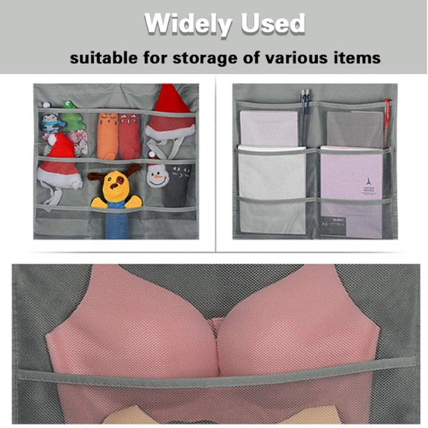 36 Pockets Hanging Organiser Grey Hanging Closet Storage