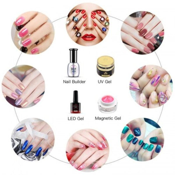 36W Uv Led Nail Dryers Lamp Gel Polish Light Machine Lcd Display Smart Tools White Nail Dryers & Lamps