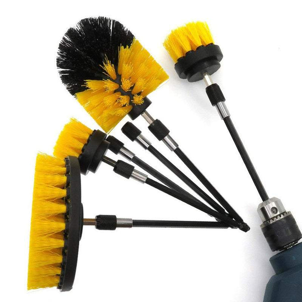 37 Pieces Cleaning Drill Attachments Set Sponges Brushes Tools Cleaning Brushes