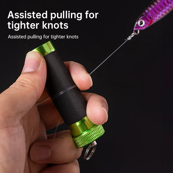 Aluminum Alloy Traction Rod Anti Slip Rubber Hook Line For Pulling/Knotting Fishing Tool With Hand & Protection. Rod Cases Tubes & Racks