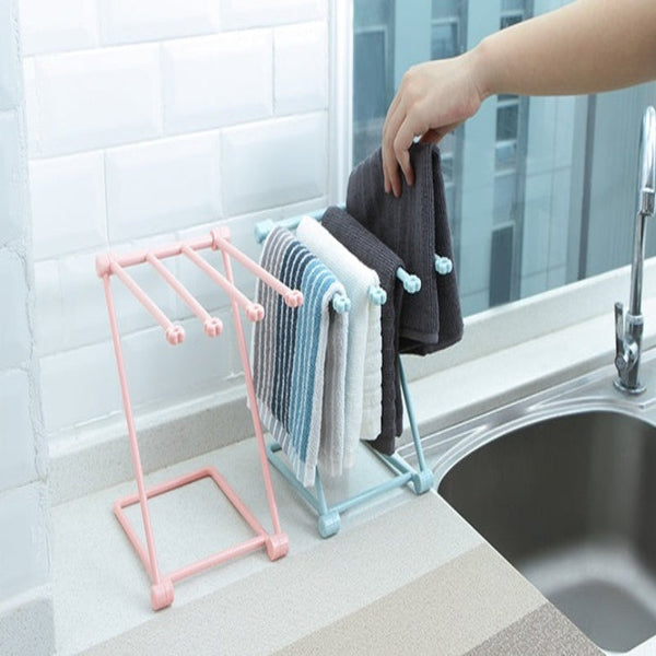 Foldable Dishcloth Shelf Kitchen Accessories Gadget Organizer Sink Organisers