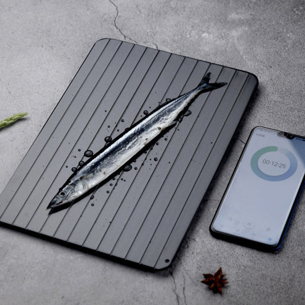 Quick Thawing Plate For Home Use: Aluminum Ice Melting Rapid Beef Frozen Food Meat And Seafood Board Plates