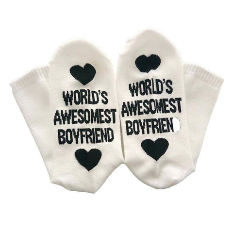 Unisex Cotton Novelty Funny For Boyfriend Or Girlfriend Valentine's Day Gift Socks