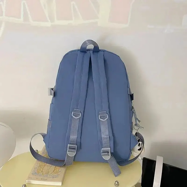 Popular Pink Purple Color Girls High School Student Backpack Bags Backpacks & Bags