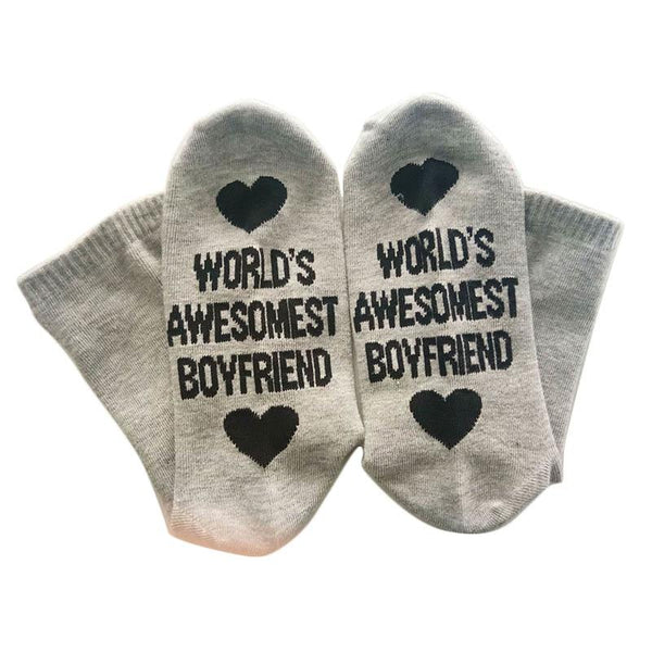 Unisex Cotton Socks Novelty Funny For Boyfriend Or Girlfriend Valentine's Day Gift