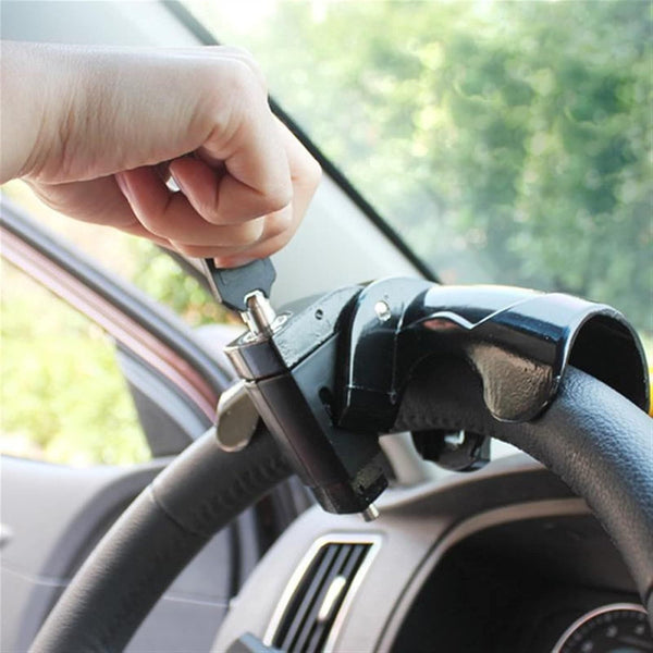 Car Anti Theft Lock Steel Steering Wheel Four Interlocking Shaped Strap Steering Wheels