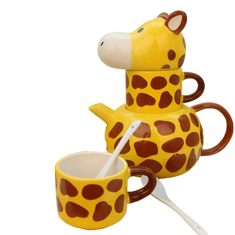 Creative Ceramic Giraffe Mug Set For Homeware Kitchenware Collectables Mugs