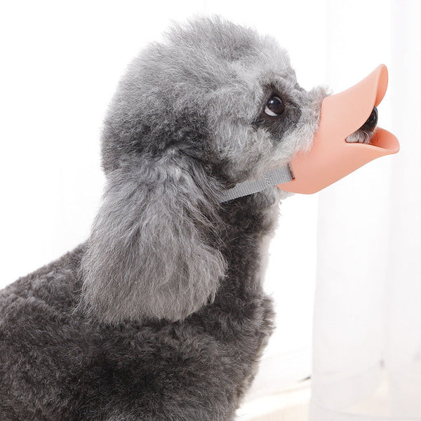 Dog Muzzle Anti Bite And Anti Bark Silicone Duckbill Comfortable Breathable Adjustable Strap Pet Mask Bark Control