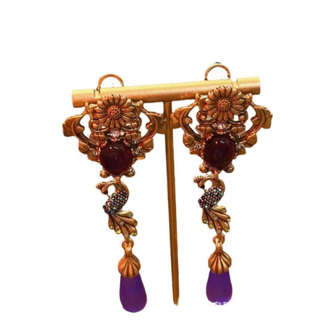 Veile Studios Palace Retro Copper Plated Genuine Gold Diameter 35 Centimetre Height 9 Earrings