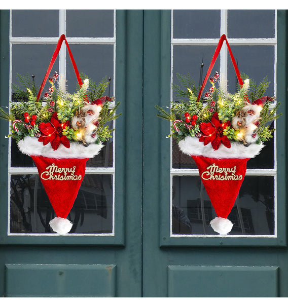 Luminous Christmas Hat Decoration Pendant Seasonal Decorations