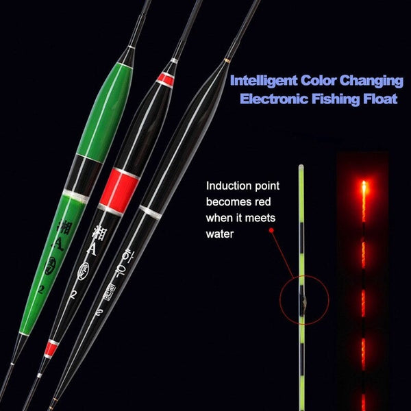 38Cm Bite Hook Color Change Luminous Drifting Electronic Fish Float Red
