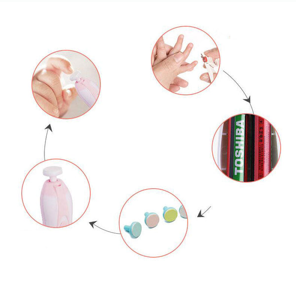 Anti Scratch Multifunctional Baby Electric Nail Polisher