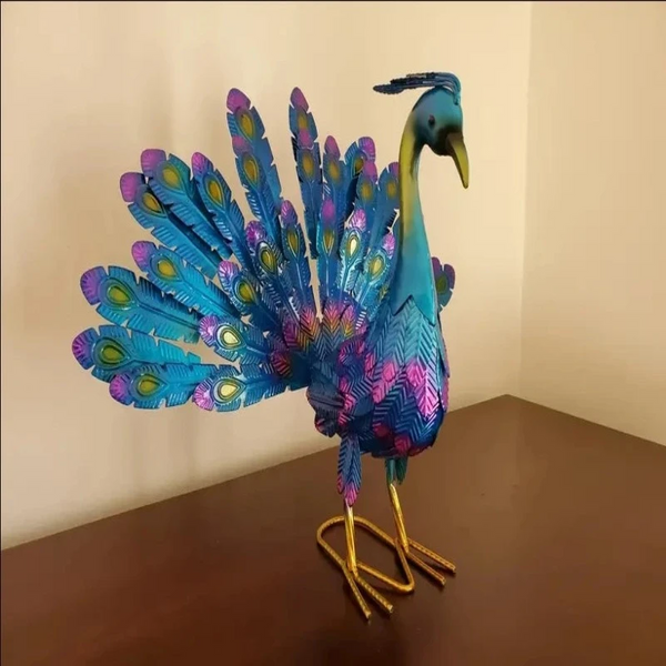 Pea Statue Sculpture Handmade Crafts Ornament Animal Figurine Standing Posture Collectible Garden Sculptures & Figurines