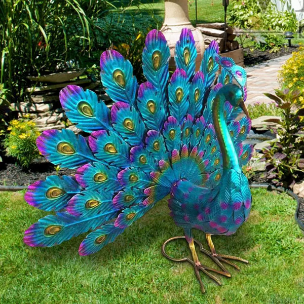 Pea Statue Sculpture Handmade Crafts Ornament Animal Figurine Standing Posture Collectible Garden Sculptures & Figurines