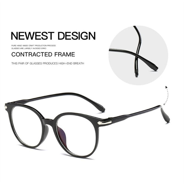 Women Glasses Frame Men Anti Blue Light Eyeglasses Vintage Round Clear Lens Optical Spectacle Eyeglass Frames