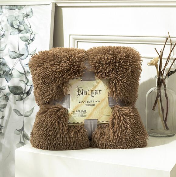 80X120cm Soft Warm Fluffy Shaggy Children's Throw Blanket Snuggle Rug Blankets & Throws