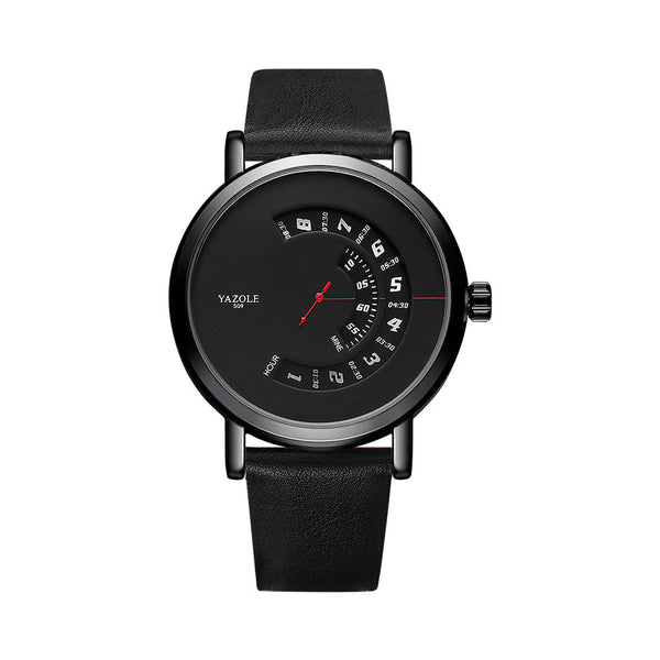 Fashion Rotary Non Mechanical Quartz Watch Men's Wristwatch Yazole Watches