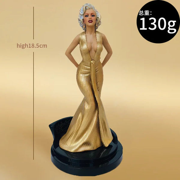 Hot Toys Marilyn Monroe Beautiful Woman Immovable Statue With Base Cake Pendant Collectible Decoration Model Figures Gifts Sculptures & Figurines
