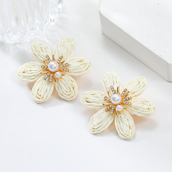 Veile Studios Women Ladies Party Accessories Flower Fashion Jewellery Earrings