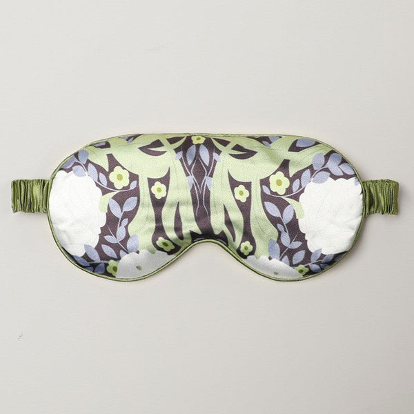 Double Sided Imitation Silk Eye Mask Satin Protection Blackout Sleep Mulberry Printed Spot Wholesale Eye Masks